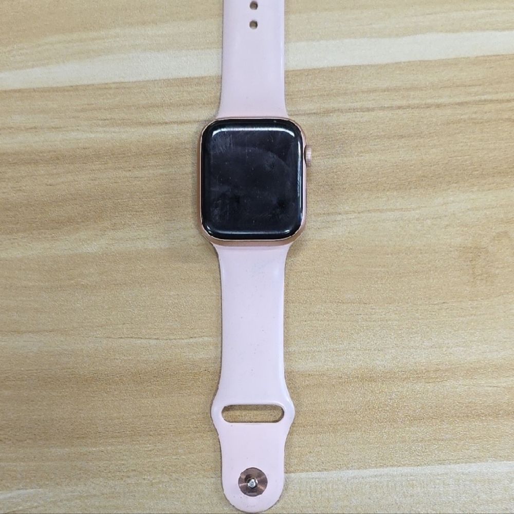 Apple Smartwatch with Light Pink Band